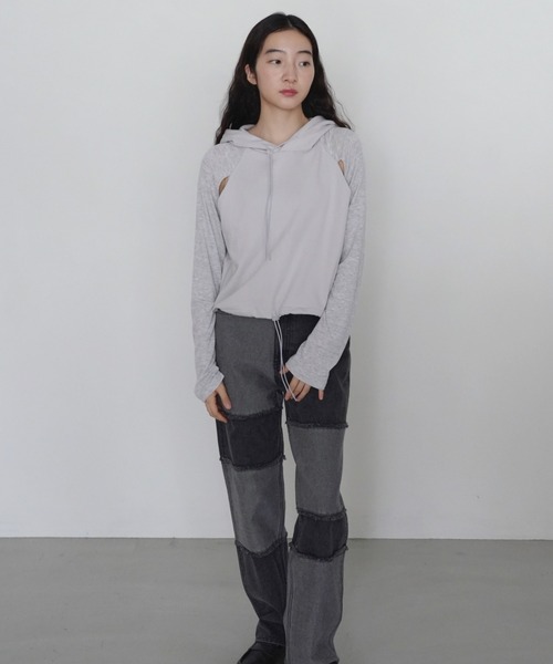 Uenui tシャツ 「ZOZO限定」アーム カットアウト フーディー