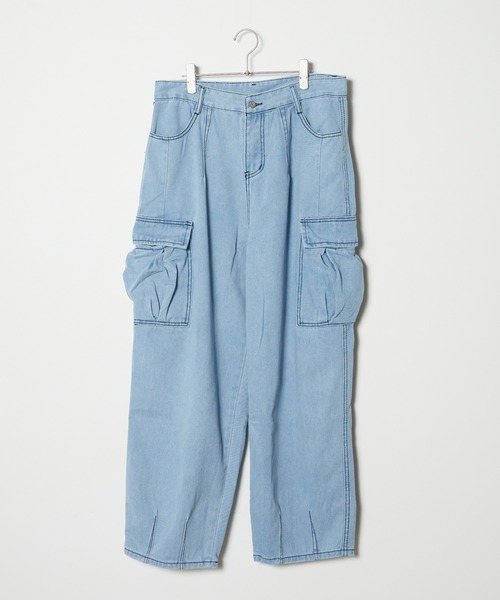 ルーズデニムカーゴ ルーズデニムカーゴパンツ | Loose denim cargo pants(comochi select)