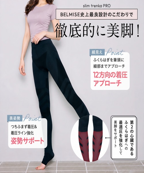 BELMISE（ベルミス） 「公式」 着圧 トレンカ 5着セット 黒 着圧