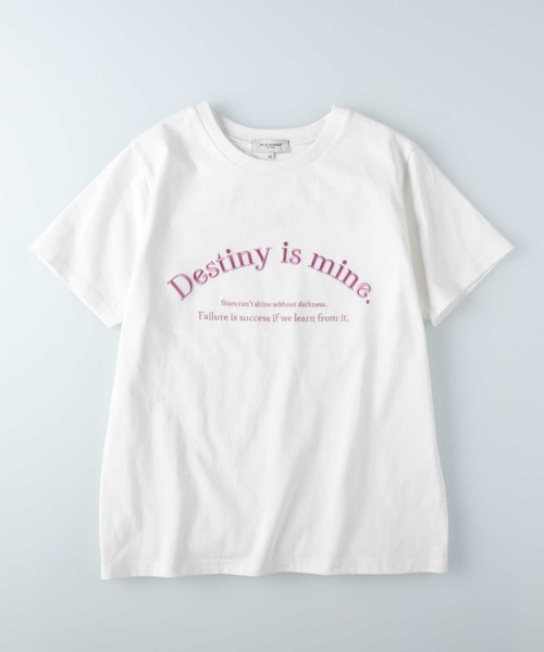 BACK NUMBER tシャツ 「BACK NUMBER」ロゴ刺繍半袖Tシャツ