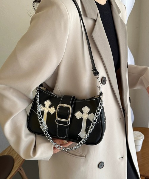 shopnikoniko（ショップにこにこ） ショルダーバッグ バッグ 十字架