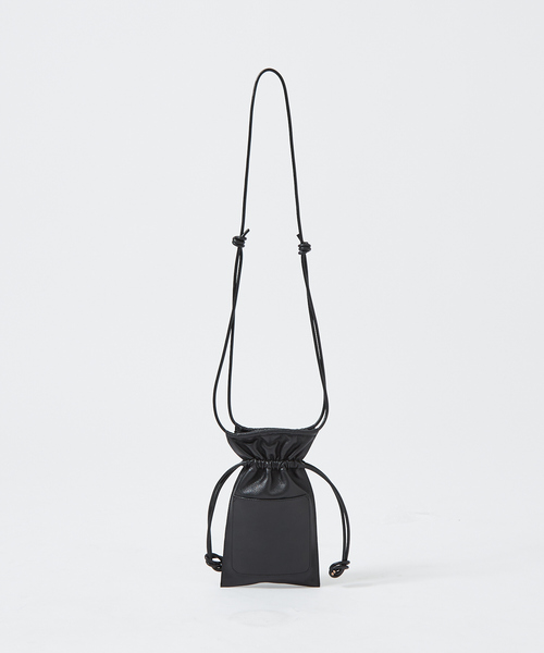 YArKA ショルダーバッグ 「YArKA/ヤーカ」real leather drawstring