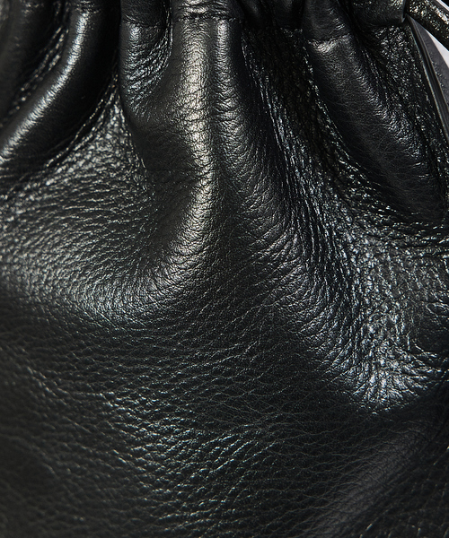YArKA ショルダーバッグ 「YArKA/ヤーカ」real leather drawstring