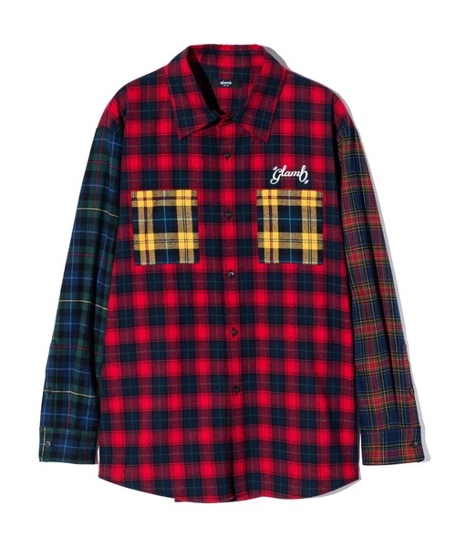 glamb（グラム） シャツ Multi Check Shirt / マルチチェックシャツ