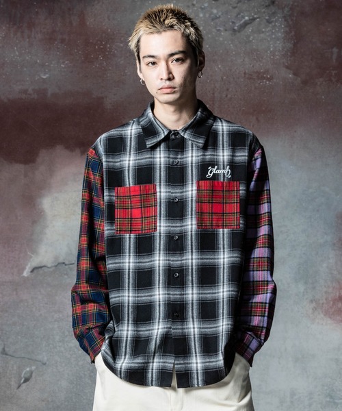 glamb（グラム） シャツ Multi Check Shirt / マルチチェックシャツ