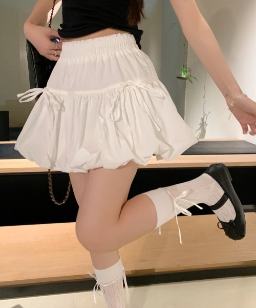 Sibra スカート 新柄登場！インナーパンツ付きフロントリボン
