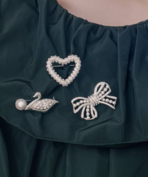 ブローチ 「IRIS 47」bow brooch/ボウ ブローチ レディース_1