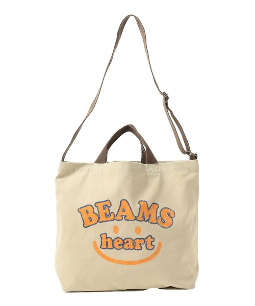BEAMS HEART（ビームス ハート） トートバッグ スマイル カスレロゴ