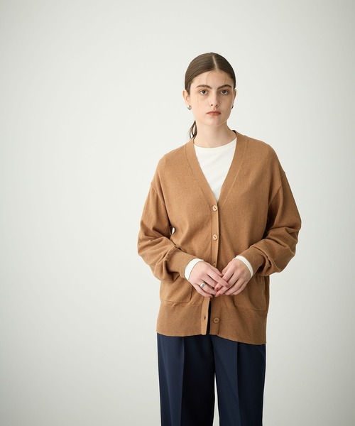 N.O.R.C カーディガン コットンカシミヤニットカーディガン レディース