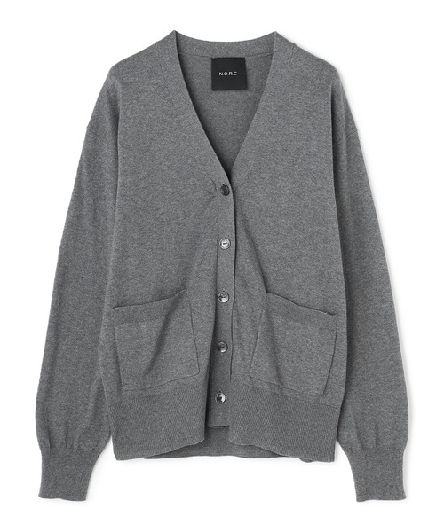 新品　グレー コットンカシミヤカーディガン カラー追加/コットンカシミヤ/日本製/ワンマイルウエア】カーディガン