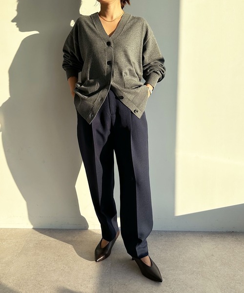 N.O.R.C カーディガン コットンカシミヤニットカーディガン レディース