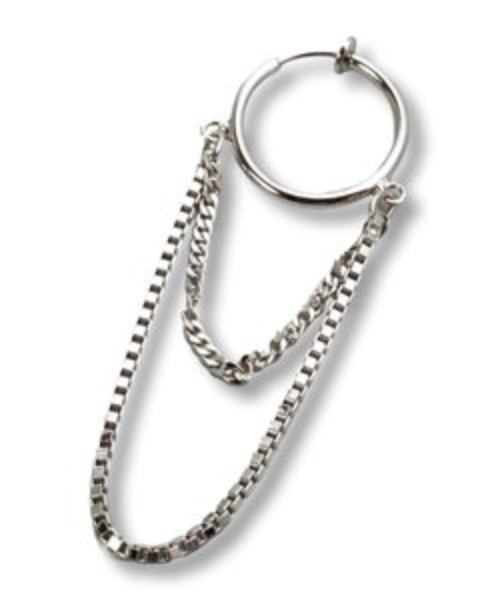 NO ID.（ノーアイディー） ピアス 「NO ID.」Swing Chain Fake