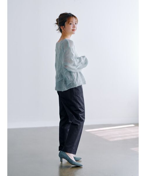 ニット セーター ソフトケーブルニット「低身長・小柄女性