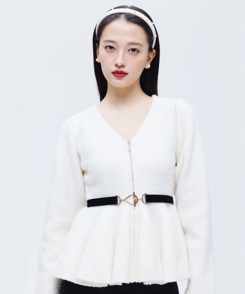 seriページ　eimy istoire M eimy istoire ニット セーター ペプラムジッププルオーバー