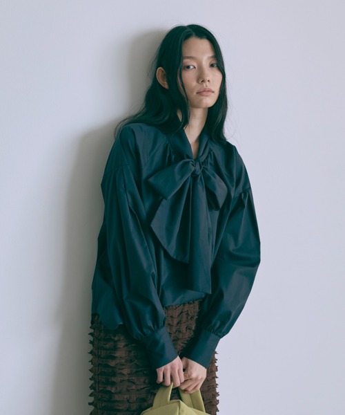 EN NEUME ブラウス シャツ Bow-Tie Blouse レディース : ZOZOTOWN