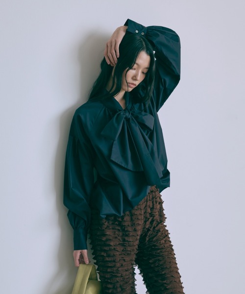 EN NEUME ブラウス シャツ Bow-Tie Blouse レディース : ZOZOTOWN 