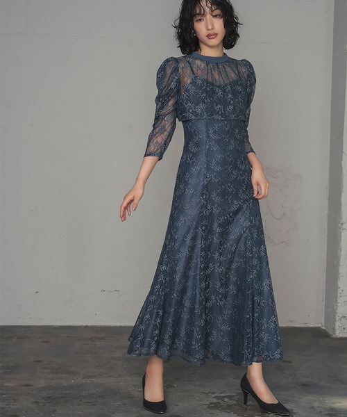 GIRL DRESS FOR NOW パーティードレス ドレス ラメレースボレロセット