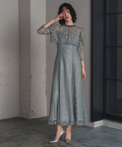 GIRL DRESS FOR NOW ドレス ラメレースボレロセット マーメイド