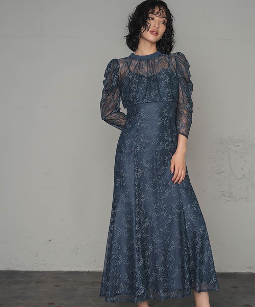 GIRL DRESS FOR NOW パーティードレス ドレス ラメレースボレロセット