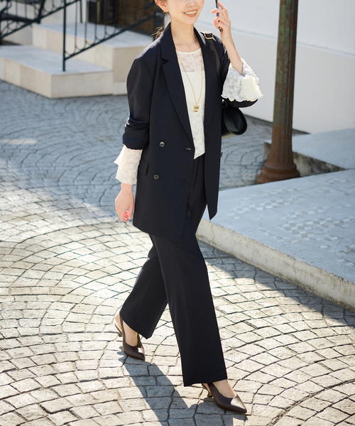 SLOBE IENA ブラウス シャツ レースフレアスリーブブラウス