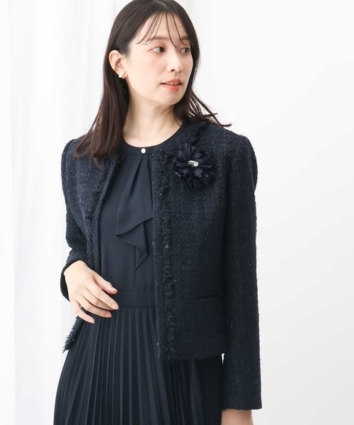 MK MICHEL KLEIN（エムケー ミッシェルクラン） ジャケット ノーカラー