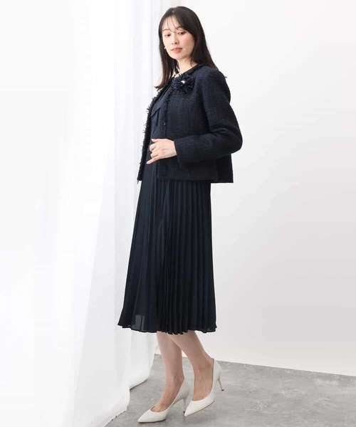 MK MICHEL KLEIN（エムケー ミッシェルクラン） ジャケット ノーカラー