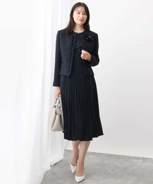 MK MICHEL KLEIN（エムケー ミッシェルクラン） ジャケット ノーカラー