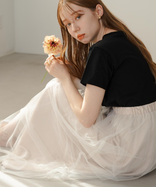 hinari スカート チュールタックスカート : ZOZOTOWN Yahoo!店