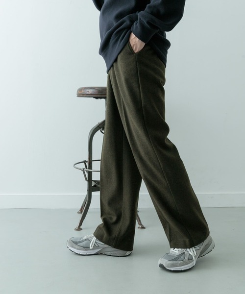 ITEMS URBANRESEARCH スラックス 「セットアップ対応」ウール混