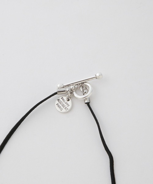 ネックレス PHILIPPE AUDIBERT/Siya cord necklace シルバー レディースの画像