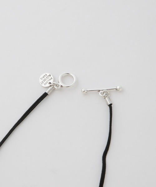 ネックレス PHILIPPE AUDIBERT/Siya cord necklace シルバー レディースの画像