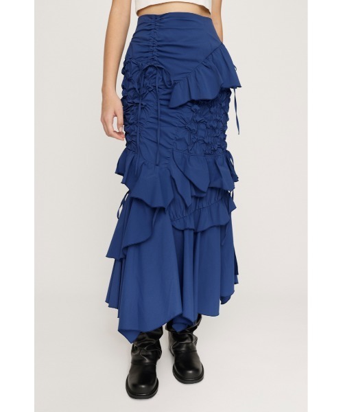 SLY リボン デザイン スカート SLY スカート SMOCKING RIBBON DESIGN SK スモーキング リボン