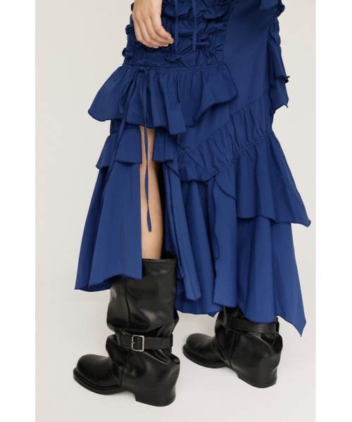 SLY スカート　レイヤード　リボン SLY スカート LAYERED TUCK RIBBON SK レイヤード タック リボン