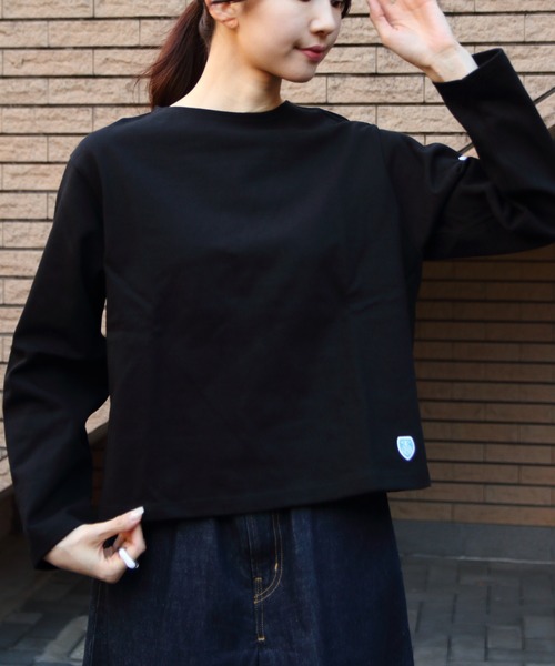 tシャツ ORCIVAL/オーシバル　コットンロード　クルーネックロングスリーブプルオーバー　ソリッド　CREWNECK LONGSLEEVE P.O