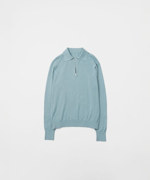 LAPIIS ポロシャツ HARF ZIP KNIT POLO メンズ レディース : ZOZOTOWN