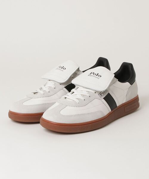 【Ralph Lauren】エレガントなレザー・スエードスニーカー RALPH LAUREN｜Bedford レザースエード スニーカー | Rakuten