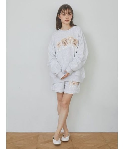 ジェラートピケ　プードル刺繍 ルームウェアセット gelato pique パジャマ ルームウェア 「ラッピング済み」トイ