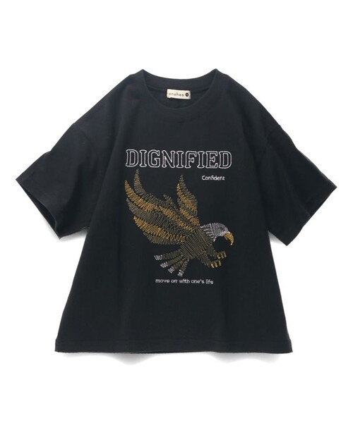 branshes（ブランシェス） tシャツ ギザギザ刺繍半袖Tシャツ キッズ