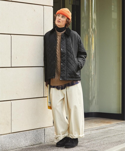 「EMMA CLOTHES」 キルティングブルゾン M キャメル メンズ_画像3