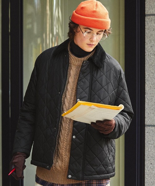 「EMMA CLOTHES」 キルティングブルゾン M キャメル メンズ_画像4