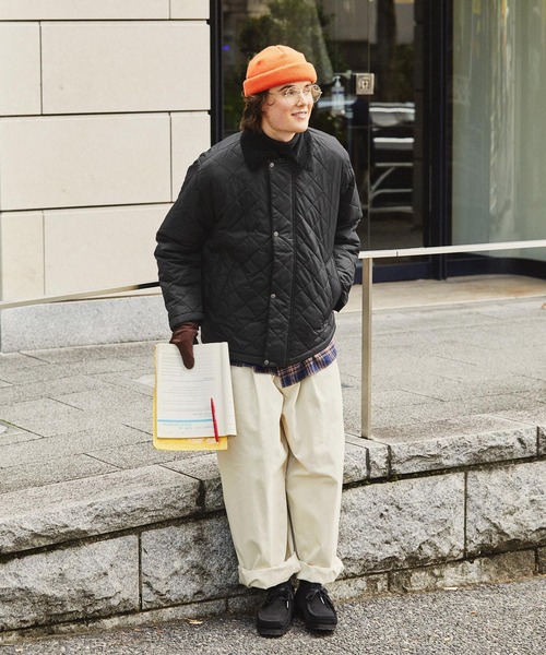 「EMMA CLOTHES」 キルティングブルゾン M キャメル メンズ_画像6