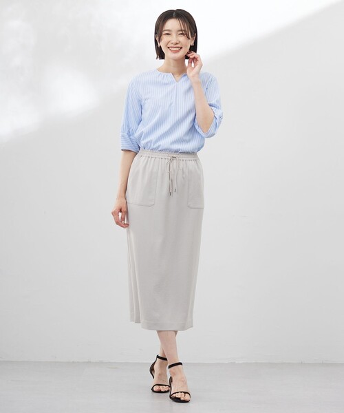 スカート 「WEB限定カラーあり・洗える・接触冷感・吸水速乾」Light