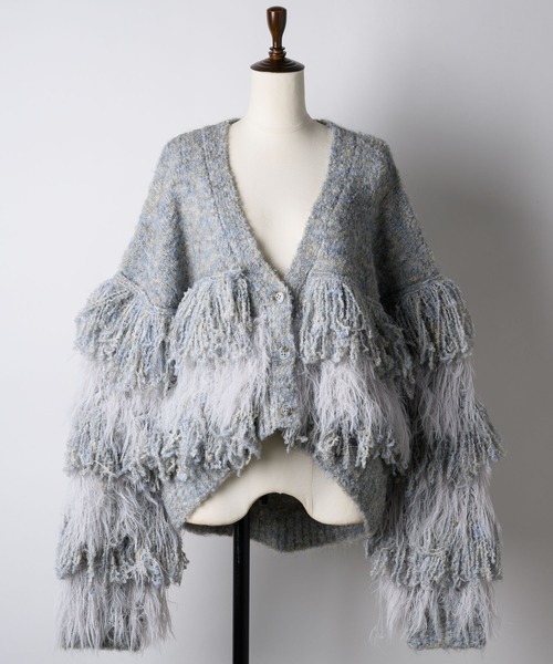 「LA BELLE ETUDE」 ニットカーディガン FREE ベージュ レディース_画像4