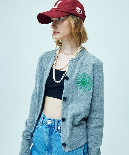 新品✩Mardi Mercredi｜ニットカーデ アイボリー｜マルディメクルディ Mardi Mercredi（マルディメクルディ） ニットカーディガン FREE