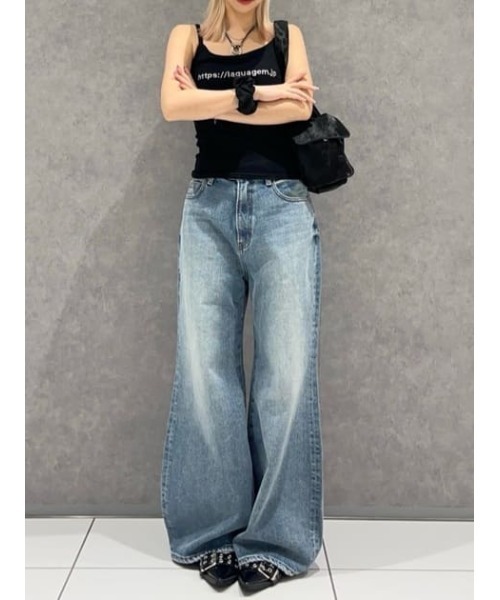 新品未使用LAGUA GEM DENIM PANTS 22 デニムパンツ セール】NAIL MARK LOOSEY デニム（デニムパンツ）｜LAGUA GEM