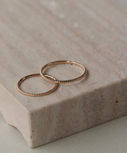 NOIR DE POUPEE（ノワールドプーペ） 指輪 リング K10 layer ring 