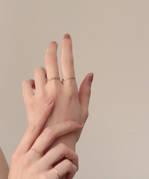 NOIR DE POUPEE（ノワールドプーペ） 指輪 リング K10 layer ring