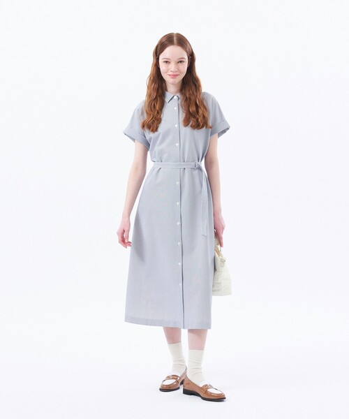 GREY LABEL リネンテンセルシャツワンピース(ワンピース
