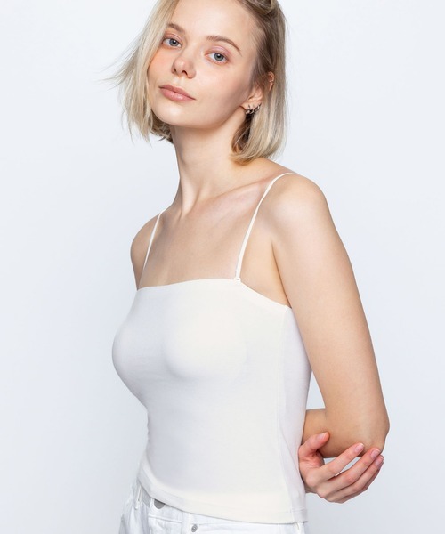 AMPHI(ワコール) キャミソール 「ブラトップ」 カップ付きインナー