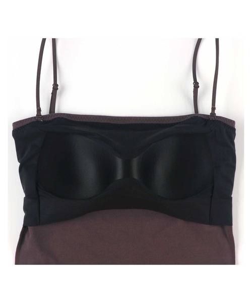 AMPHI(ワコール) キャミソール 「ブラトップ」 カップ付きインナー
